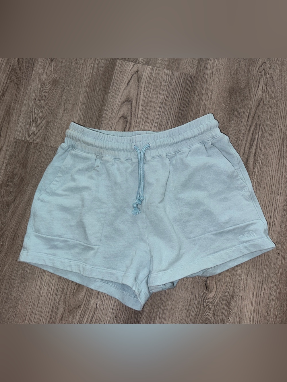 The North Face Light Blue Women's Fleece Shorts Medium